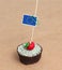 Flag of EU on cupcake