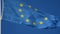 Flag of european union waving closeup