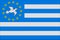 Flag of the Federal Republic of Ambazonia on a textured background. Concept collage