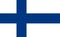 Flag of Finland, Scandinavian northern country, isolated Finnish banner with scratched texture, grunge.