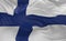 Flag of the Finland waving in the wind 3d render