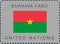 Flag of Flag of Burkina Faso. Vector Sign and Icon. Postage Stamp