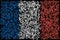 Flag of France - Smeared Burning Colors Design