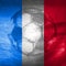 Flag of France soccer ball