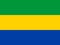 Flag of Gabon with official proportions and color.Genuine.Original flag of Gabon