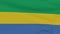 flag Gabon patriotism national freedom, seamless loop