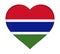 Flag of Gambia Heart