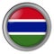 Flag of the Gambia round as a button