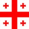 Flag of Georgia. Correct RGB colours