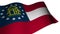 Flag of Gergia USA Slowly waving patriotism