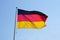 Flag of Germany against clear sky