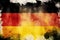 Flag of Germany background with a distressed vintage weathered effect