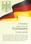 Flag of Germany, Holiday in Germany, Translation: German Reunification Day, Bright, colorful vector illustration.