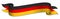 Flag of Germany illustration - ribbon