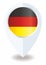 Flag of Germany, location icon for Multipurpose.