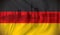 Flag of Germany with Munich skyline