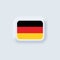 Flag of Germany. National Germany flag. German flag. Germany symbol. Vector illustration. EPS10. Simple icons with flags.