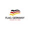 Flag Of Germany Nationalist Modern Business Logo