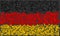 Flag of Germany - Smeared Burning Colors Design
