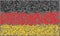 Flag of Germany - Smeared Burning Colors Design on Gray Background