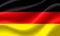Flag of Germany waving in the wind.