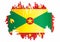 Flag of Grenada, Grenada is a country in the West Indies, Island of Spice. Template for award design, an official document with th