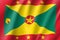 Flag Grenada realistic icon