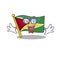 Flag guyana geek flown on mascot pole