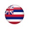Flag Hawaii button