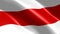 Flag of the historical Belarusian People`s Republic wavy close up. Wonderful shiny national belarus republic flag flies in the