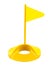 Flag hole plastic golf toy