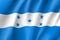 Flag Honduras realistic icon