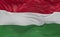 Flag of the Hungary waving in the wind 3d render
