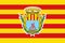 flag of Ibero Romance peoples Algheresi. flag representing ethnic group or culture, regional authorities. no flagpole. Plane