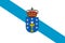 flag of Ibero Romance peoples Galicians. flag representing ethnic group or culture, regional authorities. no flagpole. Plane