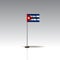 Flag Illustration of the country of CUBA.