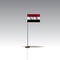 Flag Illustration of the country of SYRIA. National SYRIA flag isolated on gray background. EPS10