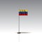 Flag Illustration of the country of VENEZUELA. National VENEZUELA flag isolated on gray background. Vector. EPS10