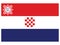 Flag of Independent State of Croatia - the Ustasa Flag year 1941-1945