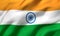 Flag of India blowing in the wind