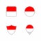 Flag of Indonesia Icon Set