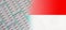 Flag of the Indonesia with tablets. Pharmacology, developments in the field of pharmaceuticals, medicines, antibiotics,