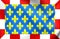 Flag of Indre-et-Loire Department, France.