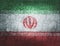 Flag of Iran shows distress from political conflict and internal struggles