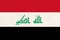 flag of Iraq. National Iraqi flag on fabric surface. Asian country