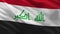 Flag of Iraq - seamless loop
