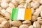 Flag of Ireland on pistachio nuts