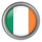 Flag of Ireland round as a button