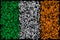 Flag of Ireland - Smeared Burning Colors Design