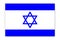 Flag of Israel. Background from the Israeli national symbol. Star of David on the flag. Vector image